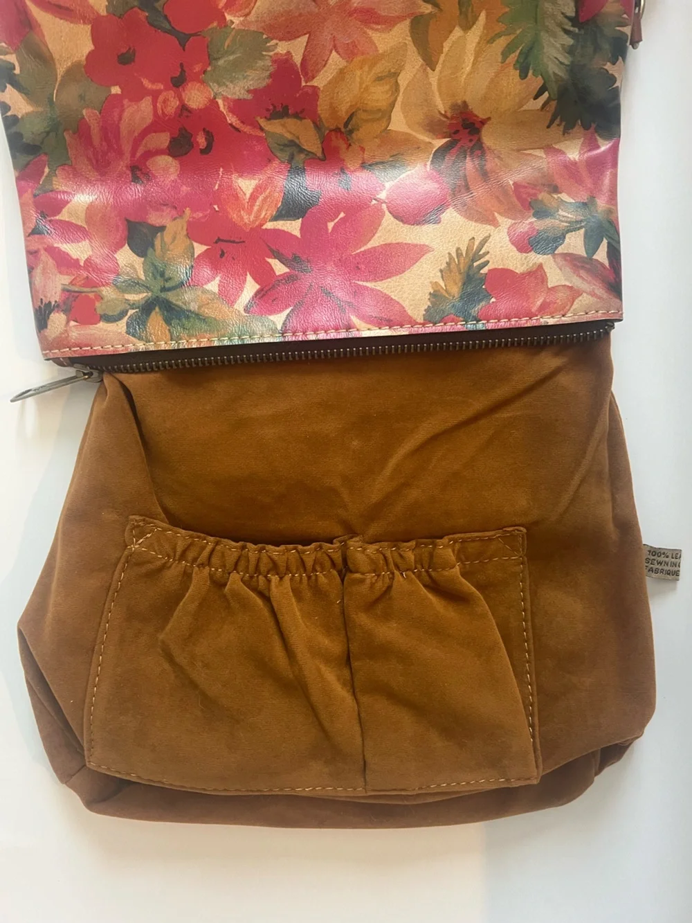 Patricia Nash Vintage Valarie Floral Fold Over Leather Wristlet Clutch Handbag - Picture 11 of 15